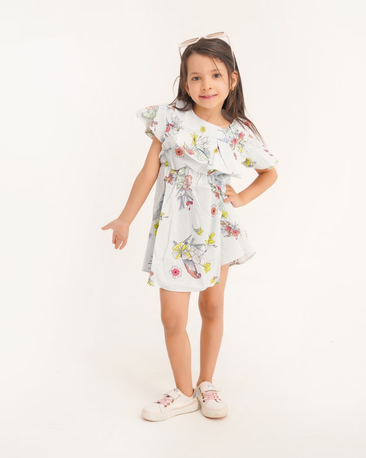 Girls' rose dress