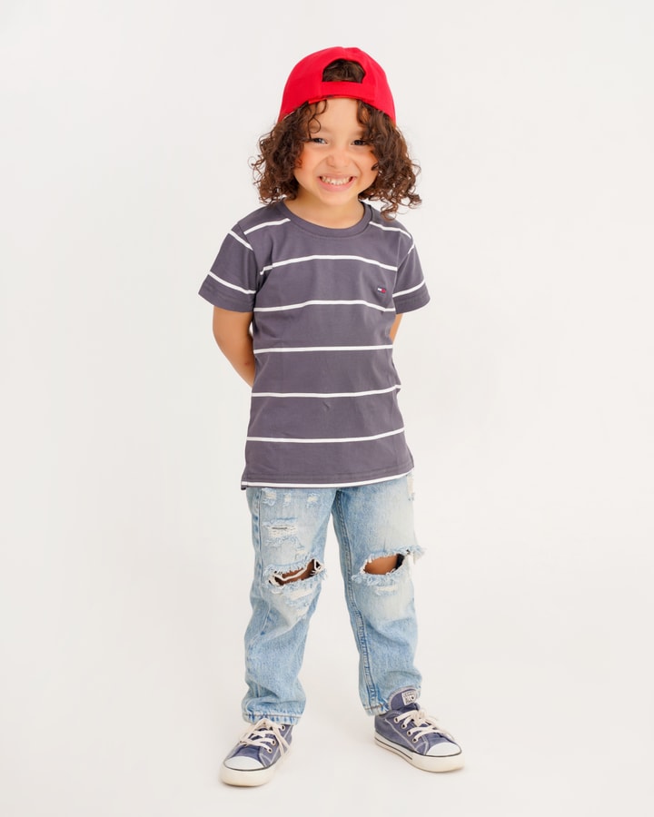 Black boys' T-shirt