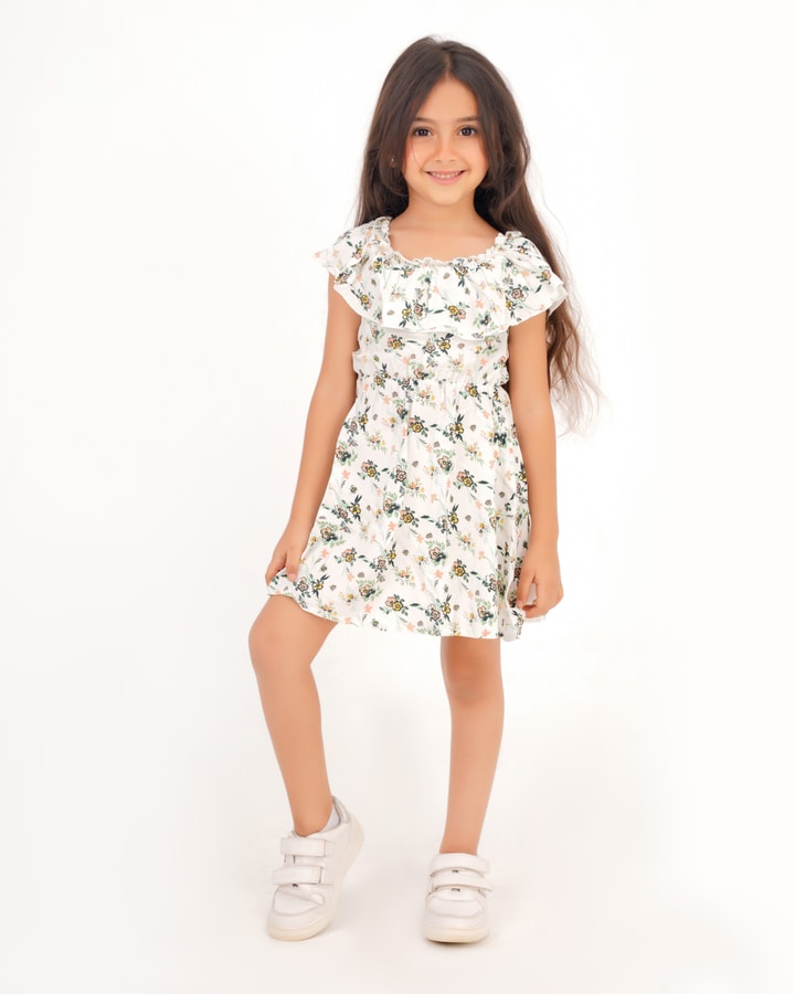 Girls' floral dress