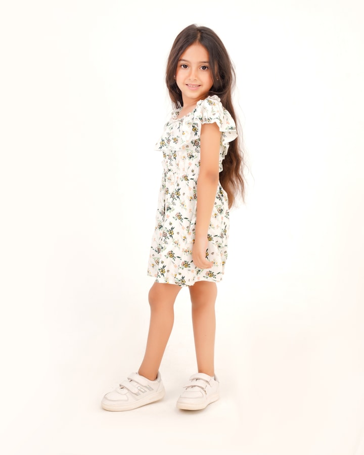 Girls' floral dress