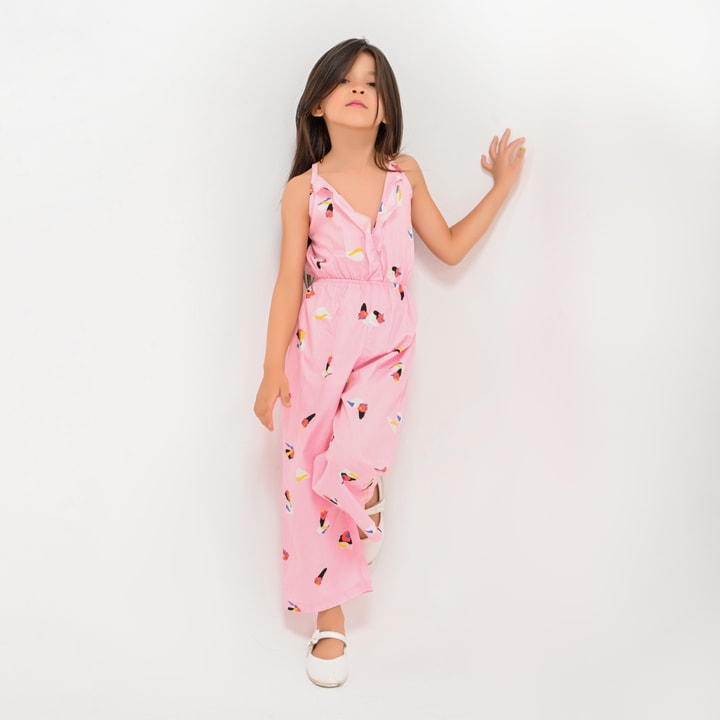 Girls' one-piece set