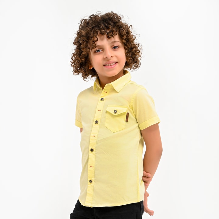 yellow boys shirt