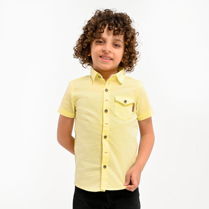 yellow boys shirt