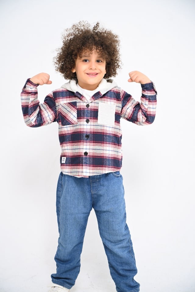 Boys' quilted sweatshirt
